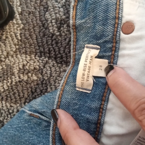 Madewell The Low Rise Perfect Vintage Jean Skinny Cotton Womens 28 - Picture 5 of 11